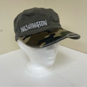 Washington State Camo Military Cap OSFA